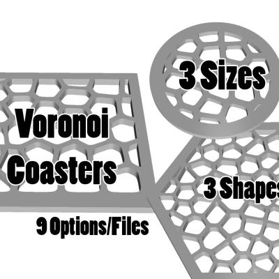 Bộ Đế Lót Ly Voronoi Đẹp Mắt