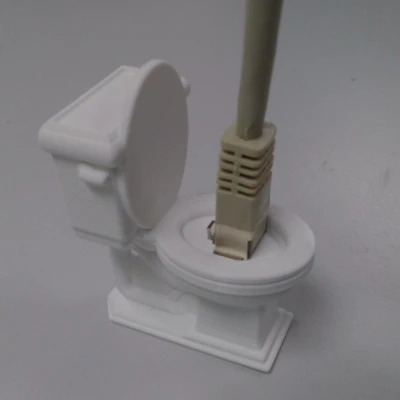 Datenklo - Nhà vệ sinh dữ liệu RJ45 độc đáo