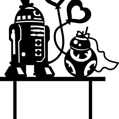 Mẫu Droid Trang Trí Bánh Kem