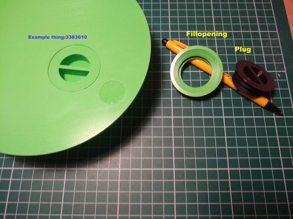 Chặn lỗ có nắp dùng cho thiết kế của riêng bạn