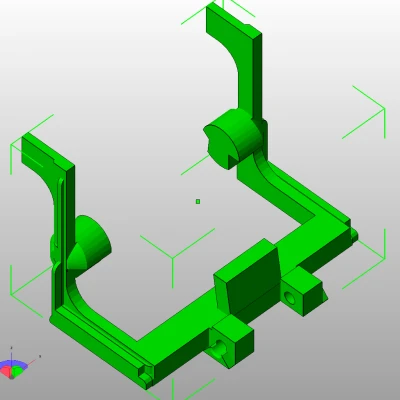 Giá đỡ quạt thổi tua-bin không chổi than Printrbot gắn kẹp - phiên bản 2