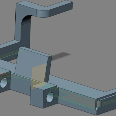 Giá đỡ quạt thổi tuabin không chổi than kiểu kẹp cho Printrbot