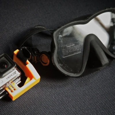 Giá đỡ Gopro Lặn Biển Gắn Mặt Nạ Lắp Dễ Dàng Có Đai Ốc Âm và Chân Đế