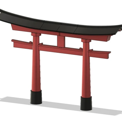 Cổng Torii lấy cảm hứng từ Cổng Torii nổi Itsukushima