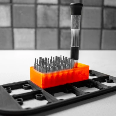 Kệ Đựng Mũi Vít và Tua Vít Mini Gridfinity 2x1