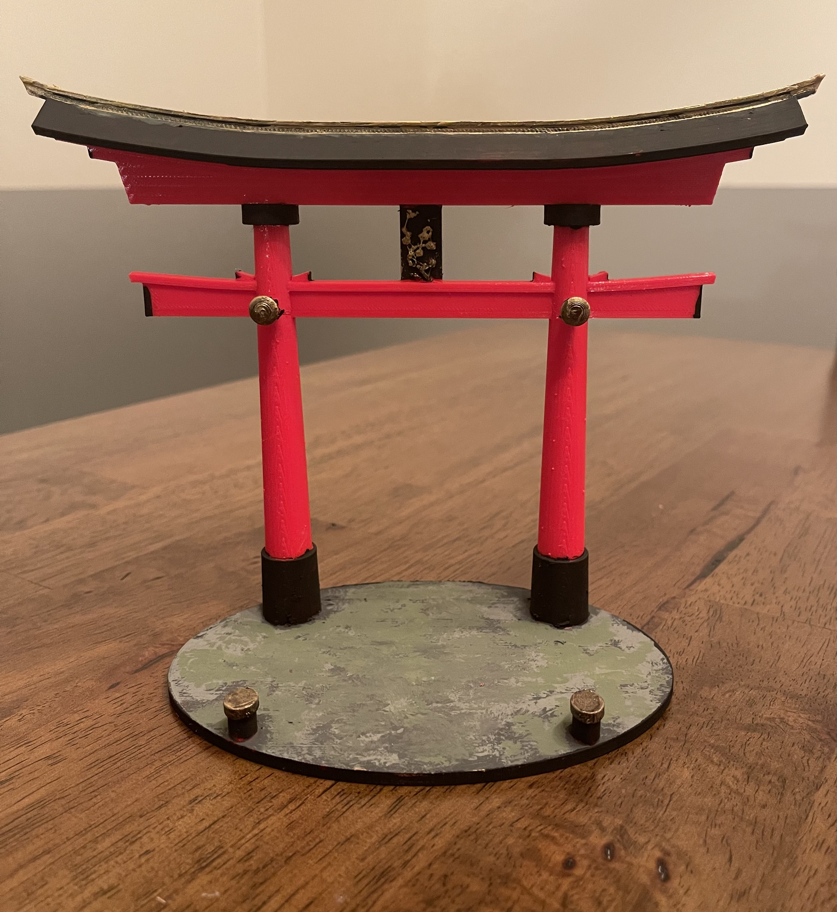 Mô Hình Trưng Bày Chén Nước Chấm Và Đũa Cổng Torii