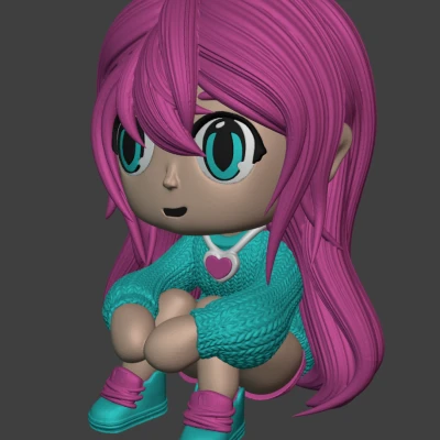 Cô Gái Ngồi Dễ Thương