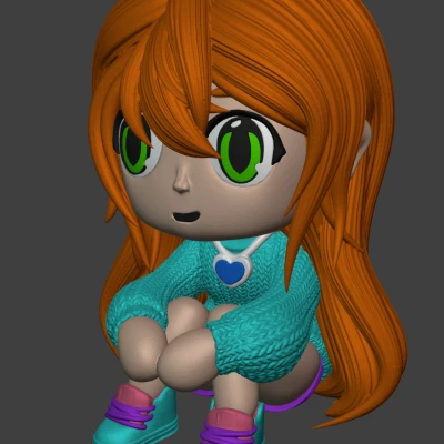 Cô Gái Ngồi Dễ Thương