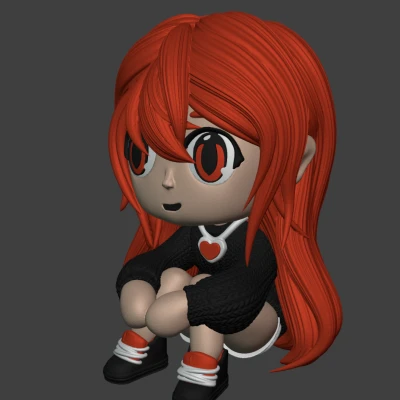 Cô Gái Ngồi Dễ Thương