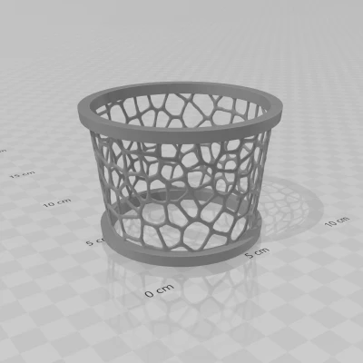 VoroZarf - Vỏ bọc ly cà phê kiểu Voronoi độc đáo