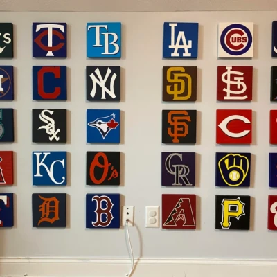 Khuôn vẽ logo các đội MLB