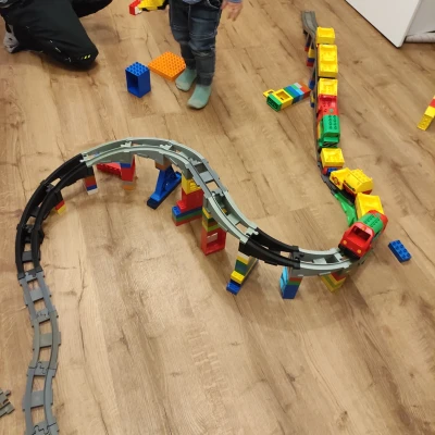 Đường Ray Tàu Hỏa Lego Duplo Tương Thích