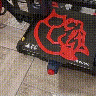 Báo Neon (2 mảnh, không cần 2 đầu in)