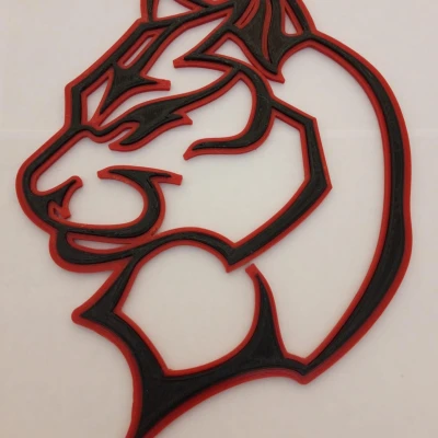 Báo Neon (2 mảnh, không cần 2 đầu in)