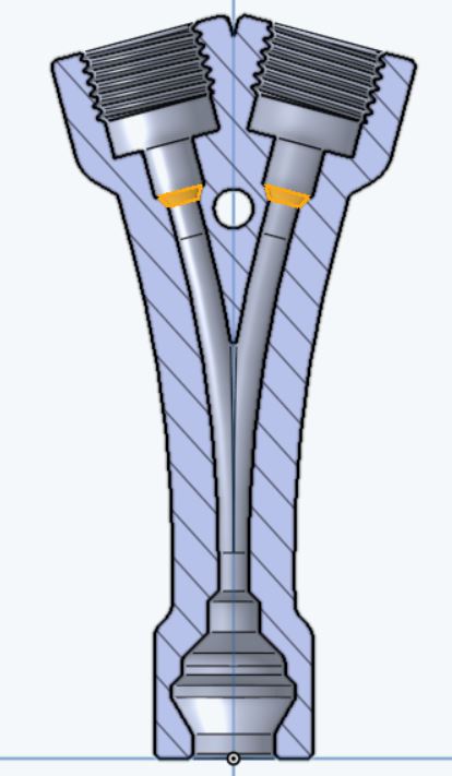 Ống Chia Y Bambu X1C Thiết Kế Tối Ưu Với Đầu Vào PC4-M10 Cải Tiến Nhẹ