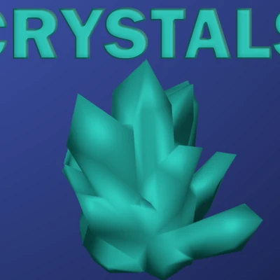 Mô hình pha lê Low Poly