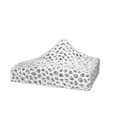 Mô hình núi Phú Sĩ theo phong cách Voronoi