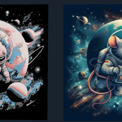 Hueforge "Mausonaut" - Chuột Phi Hành Gia