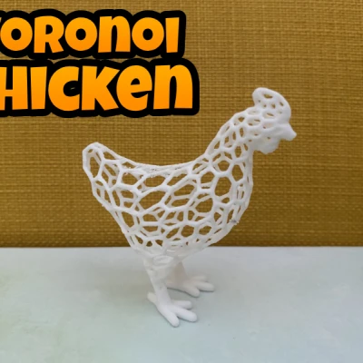Mô Hình Gà Voronoi 3D