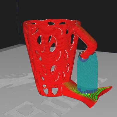 Giỏ Cây Không Khí Voronoi (Treo Tường)