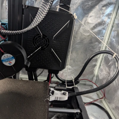 Phần nối ngang cáp bàn nhiệt Sovol SV06 Plus cho ống dẫn khí 5015 gắn sau