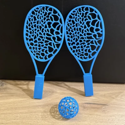 Vợt Tennis Mini Kiểu Voronoi (Dùng Chơi Game)