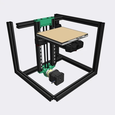 Voron0.2 Dẫn động Z bằng Dây đai - Dùng motor Stepper có bánh răng (Mạnh mẽ)