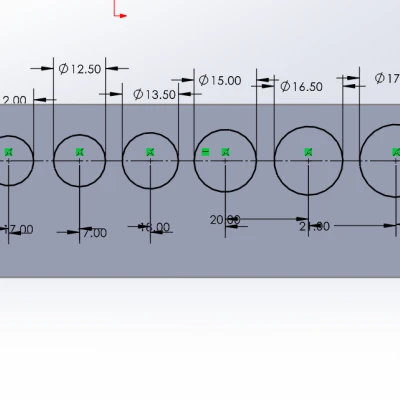 Kệ Giữ Tuýp Sâu Husky Từ 4 Đến 14mm Gridfinity
