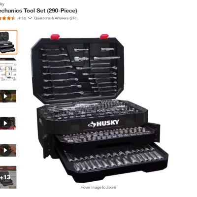 Giá đỡ cờ lê Husky 3/8 Gridfinity 1x5