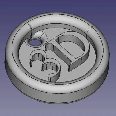 In 3D Móc Khóa (Có Màu)