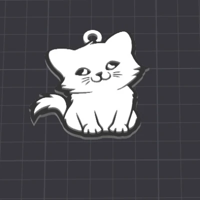 Móc khóa/mặt dây chuyền hình mèo dễ thương