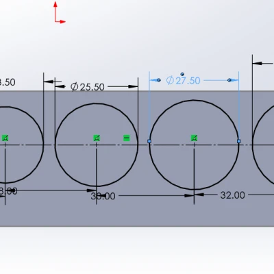 Khay đựng socket Husky 1/2 inch chuẩn Gridfinity 1x5