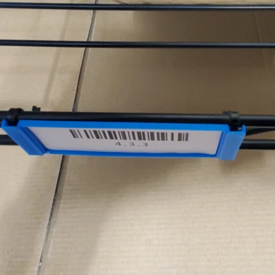 Kẹp Nhãn 3x1 Dùng Dây Rút Cho Kệ Lưới