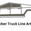 Tranh Treo Tường Tesla Cyber Truck 3D - Thumbnail 5