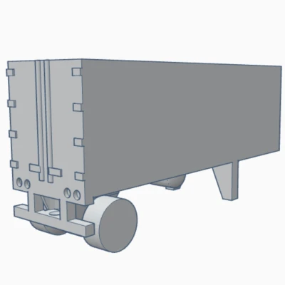 Mô Hình Mini Xe Moóc Chở Hàng Lạnh 28 Foot