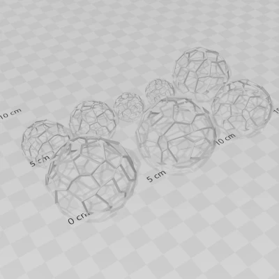 Mô Hình Fidget Hình Cầu Voronoi