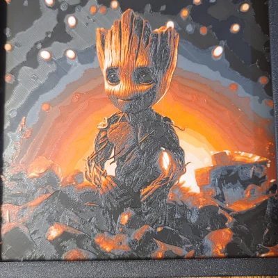 Khung cho Baby Groot hueforge
