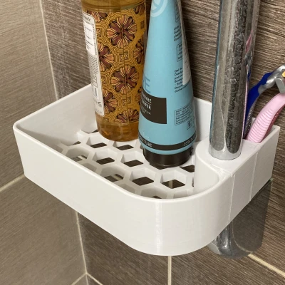 Cập nhật: Giỏ đựng dầu gội cho thanh treo (thanh ray 18/22mm)