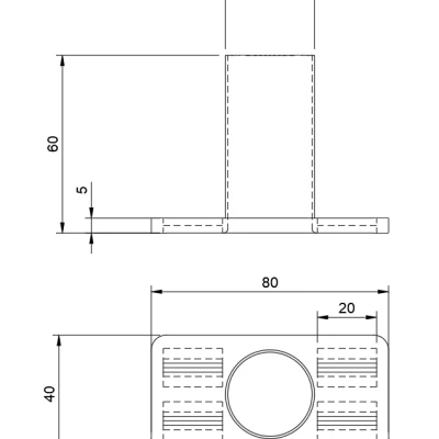 LACK Ống Luồn Cáp (Kabelová průchodka)