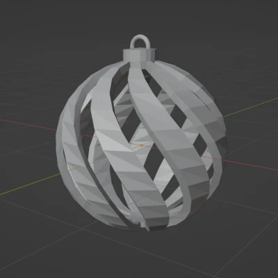 Quả Châu Giáng Sinh Xoắn - Twisted Bauble