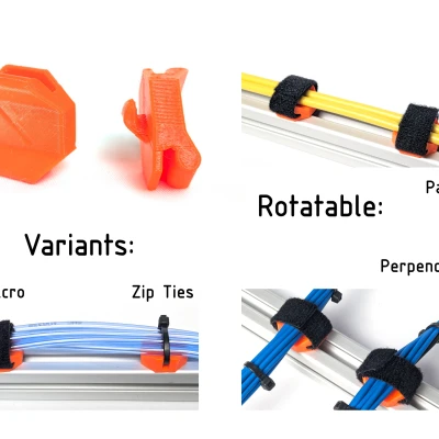 Giá đỡ cáp đa năng cho thanh nhôm định hình I-Type 2020 (Rãnh 5mm)