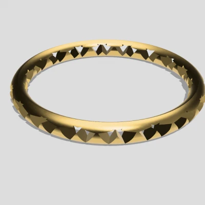 Nhẫn Họa Tiết Voronoi