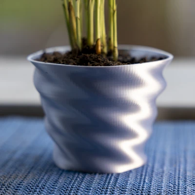 Chậu Hoa In 3D Thanh Lịch, Chống Thấm Nước và Bền Chắc