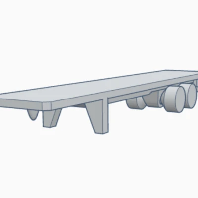 Xe Moóc Sàn Phẳng Mini 48 Foot