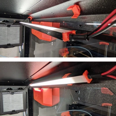 Pát kẹp đèn LED cho Prusa Enclosure gốc