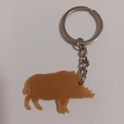Móc khóa hình con heo rừng / breloczek dzik
