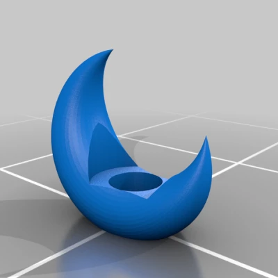 Chân Nến Trụ & Nến Tealight Hình Mặt Trăng