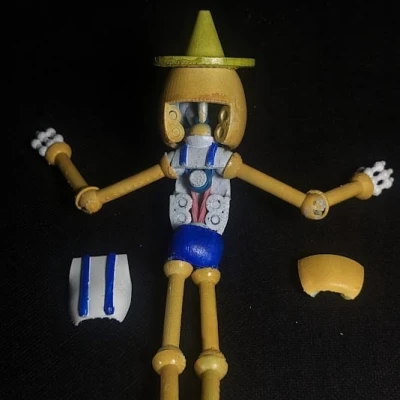 Búp Bê Pinocchio Khớp Bi