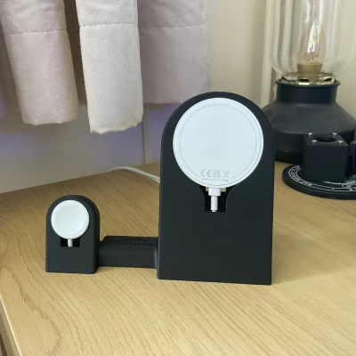 Chân Đế Apple Watch và Sạc Magsafe Aukey