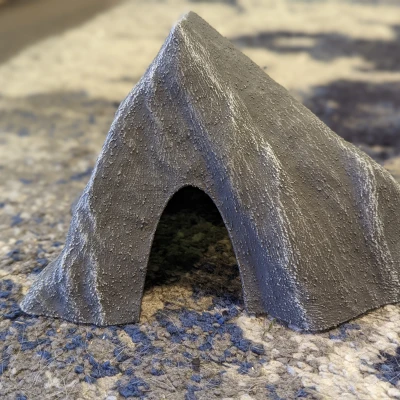 Trang trí hồ cá - Hang đá vân lớn v2